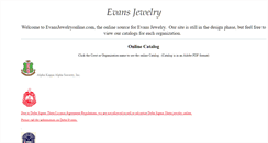 Desktop Screenshot of evansjewelryonline.com