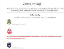 Tablet Screenshot of evansjewelryonline.com